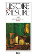 Histoire & Mesure, volume XXXI, n° 1/2016