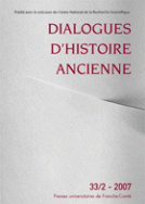 Dialogues d'histoire ancienne, n° 33-2/2007