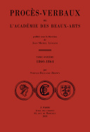 Procès-verbaux de l'Académie des beaux-arts