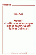 Répertoire des références philosophiques dans les <I>Papirer </I>(Papiers) de Søren Kierkegaard