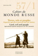 Cahiers du Monde russe, n° 57, 1/janvier-mars 2016