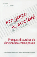 Langage et société, n° 130/décembre 2009