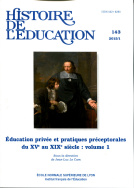 Histoire de l'éducation, n° 143/2015