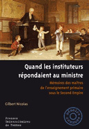 Quand les instituteurs répondaient au ministre