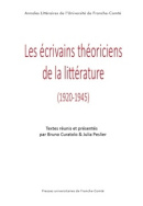 Les écrivains théoriciens de la littérature (1920-1945)