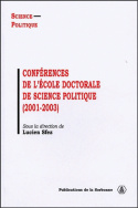 Conférences de l'École doctorale de Science politique (2001-2003)