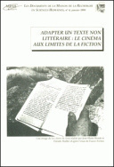 Adapter un texte non littéraire : le cinéma aux limites de la fiction