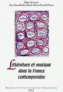 Littérature et musique dans la France contemporaine