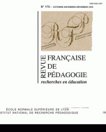 Revue française de pédagogie, n° 173/2010