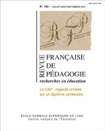 Revue française de pédagogie, n° 180/2012