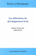 Les définitions du développement local