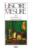 Histoire & Mesure, volume XXVII, n° 1/2012