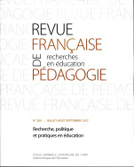 Revue française de pédagogie, n° 200/2017