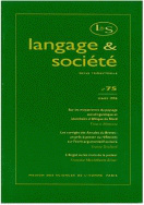 Langage et société, n° 75/mars 1996