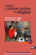 Archives de sciences sociales des religions, n° 197/2022