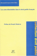 Les actes détachables dans le droit public français
