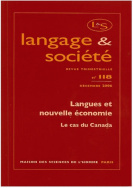 Langage et société, n° 118/décembre 2006