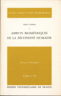 Aspects biométriques de la fécondité humaine