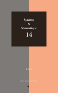 Syntaxe & sémantique, n° 14/2013