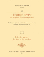 Johann Peter Süssmilch. « L'Ordre divin » aux origines de la démographie