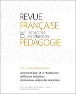 Revue française de pédagogie, n° 218/2023