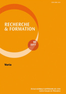 Recherche et formation, n° 66/2011