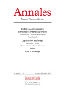 Annales. Histoire, Sciences Sociales, 78e année, n° 4/2023