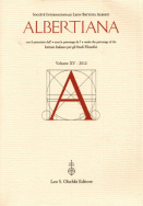 Albertiana, volume XV/2012