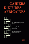 Cahiers d'études africaines, n° 192/2008