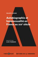 Autobiographie et homosexualité en France au XIX<sup>e</sup> siècle