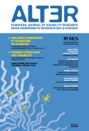 Alter, European Journal of Disability Research, n° 16-1/Mars 2022