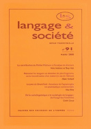 Langage et société, n° 91/mars 2000