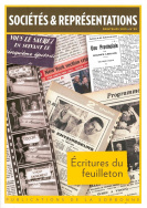 Sociétés & Représentations, n° 39/Printemps 2015