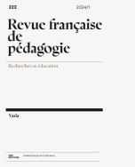 Revue française de pédagogie, n°222/2024