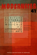 Écriture picturale écriture musicale de la littérature et des arts