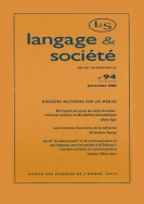 Langage et société, n° 94/décembre 2000