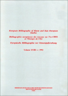 Bibliographie européenne des travaux sur l'ex-URSS et l'Europe de l'Est/European Bibliography of Slavonic and East European Studies/Europäische Bibliographie zur Osteuropaforschung