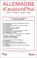 Allemagne d'aujourd'hui, n° 161/juillet-septembre 2002