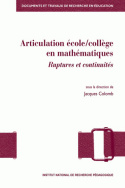 Articulation école/collège en mathématiques