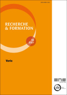 Recherche et formation, n° 96/2021