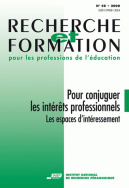 Recherche et formation, n° 58/2008