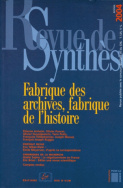 Revue de synthèse, n° 125/2004