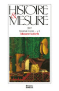 Histoire & Mesure, volume XXXII, n° 2/2017