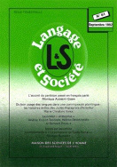 Langage et société, n° 61/septembre 1992