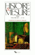 Histoire & Mesure, volume XIV, n° 3-4/1999