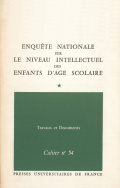 Enquête nationale sur le niveau intellectuel des enfants d'âge scolaire