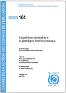 Linguistique saussurienne et paradigme thermodynamique