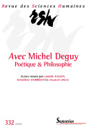 Revue des Sciences Humaines, n° 332/octobre-décembre 2018