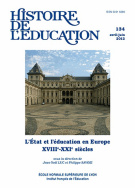 Histoire de l'éducation, n° 134/2012