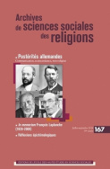 Archives de sciences sociales des religions, n° 167/2014